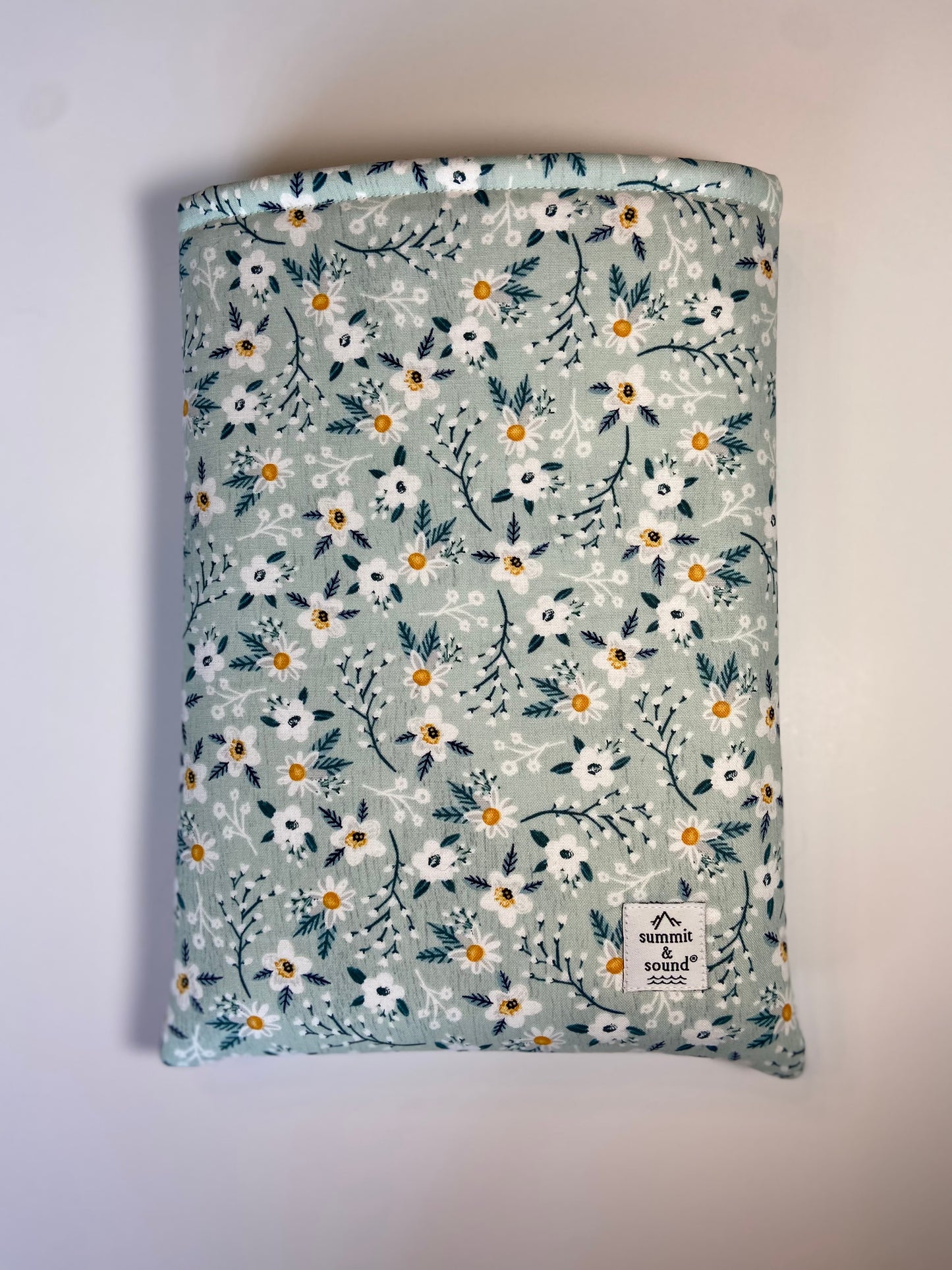 Blue Floral Book Cozy