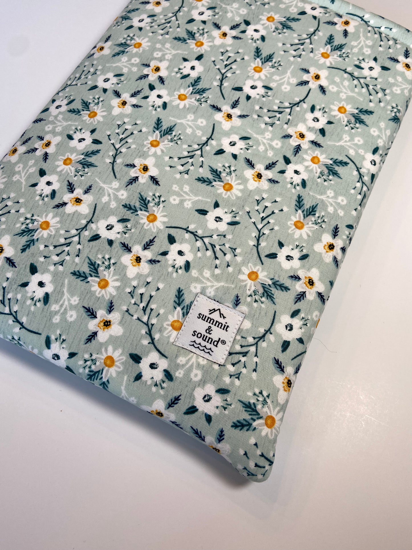 Blue Floral Book Cozy