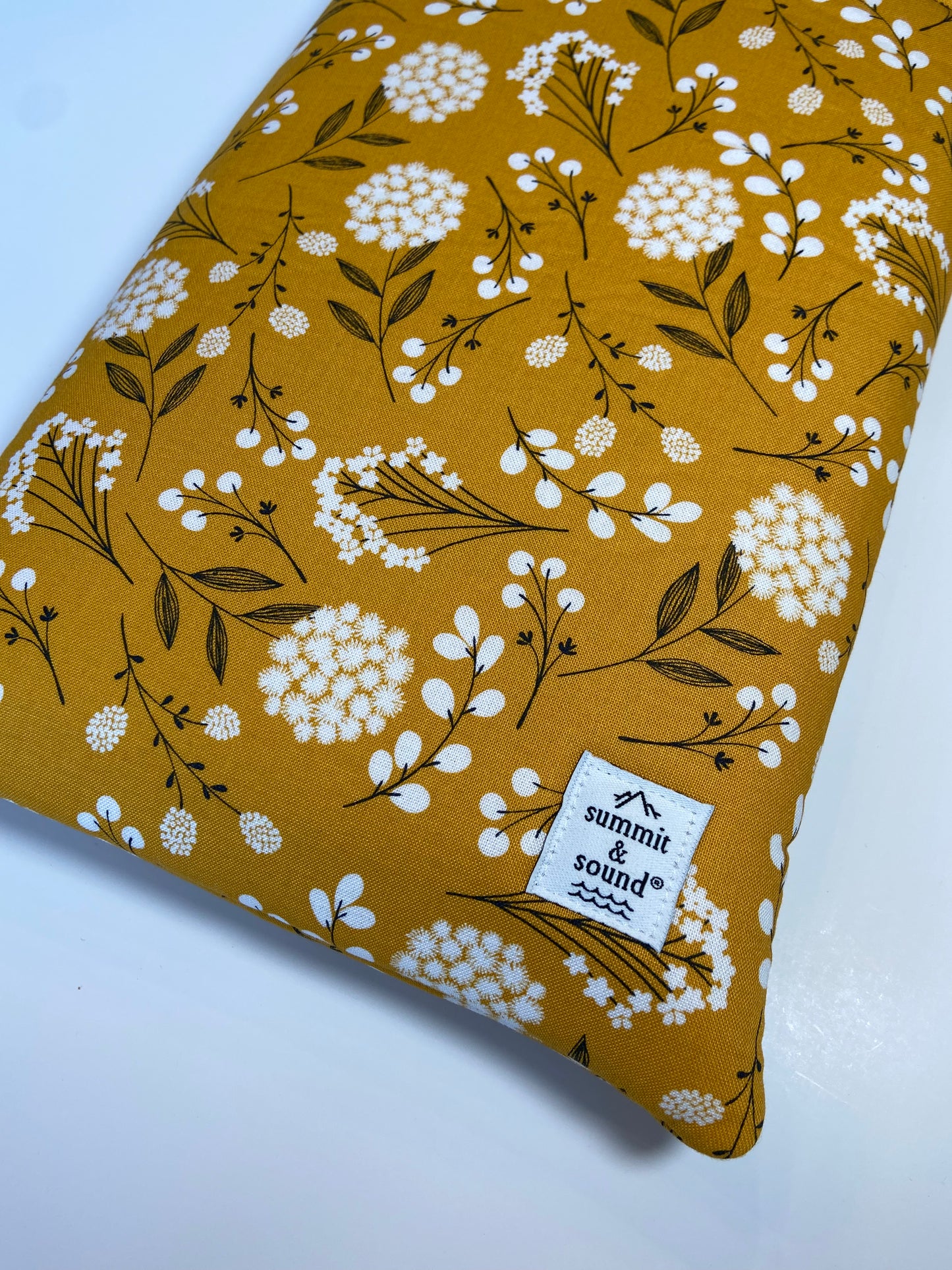 Mustard Floral Book Cozy