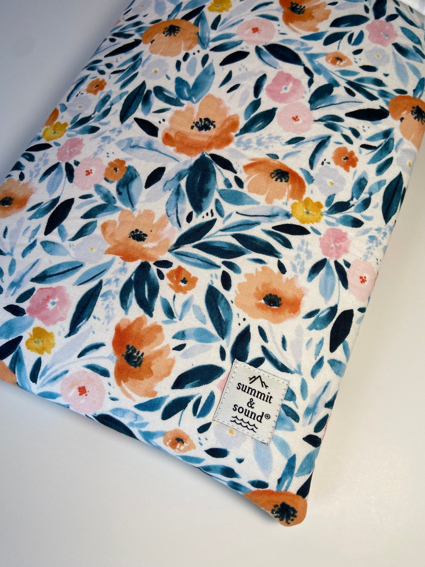 Navy Loves Floral Book Cozy